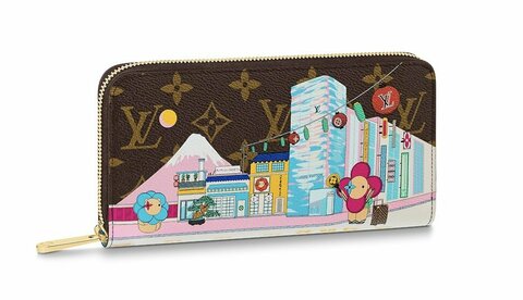 Кошелек женский Louis Vuitton Zippy коричневый