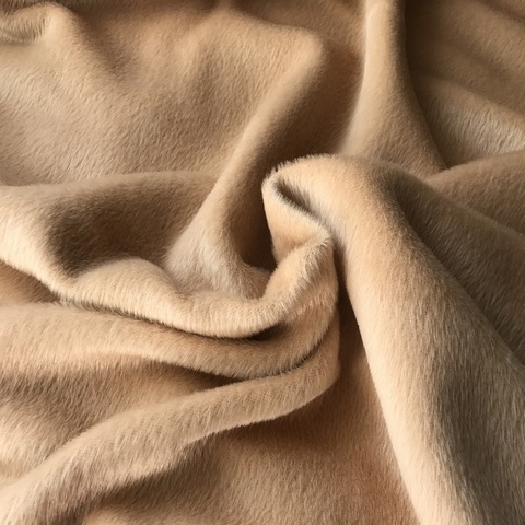 Мерный лоскут 1,6 м ткань пальтовая альпака нежно-персиковый цвет 3035