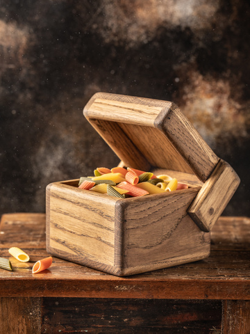 Cube Light Oak Storage Box