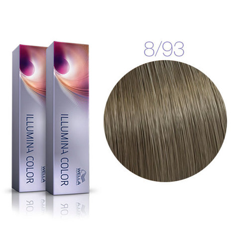 Wella Professional Illumina Color 8/93 (Светлый блонд сандре золотистый (Лунный туман)) - Стойкая крем-краска для волос