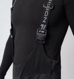 Утеплённый лыжный костюм Nordski Base Black-Red с высокой спинкой мужской