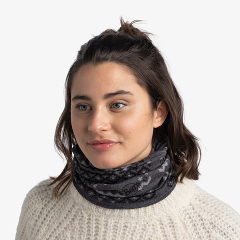 Картинка шарф-труба Buff wool lightweight Faizen Grey - 2