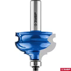 ЗУБР 44.5 x 28 мм, хвостовик 12 мм, фреза кромочная фигурная №4, Профессионал (28715-44.5)