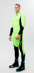 Раздельный гоночный комбинезон Nordski Base Lime/Black