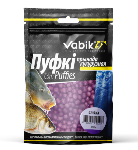 Приманка Vabik CORN PUFFIES Слива ( продажа от 5 шт ) 4 мм