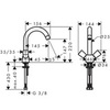 Смеситель для раковины с высоким изливом Hansgrohe Logis 71221000