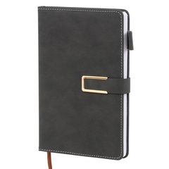 
          Ежедневник Basir, формат А5, материал-кожезаменитель, чёрный цвет, 116 листов, размер 14,5*21 см