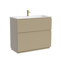 FL100FCP Тумба напольная SANCOS Folk 995х445х850, два ящика с доводчиками, Капучино фото