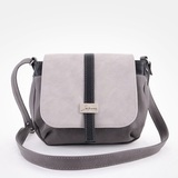 Сумка Саломея 106 мульти итальянский серо-черный