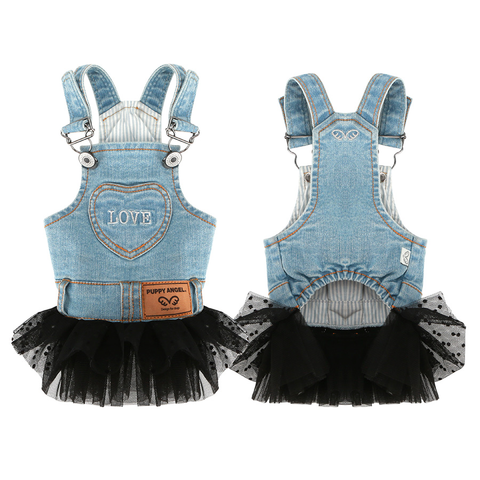 282 Сарафан джинсовый с фатином