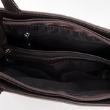 Сумка Саломея 505 эко-замша серый шоколад