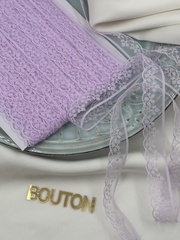 Кружево лавандовое (светло-фиолетовое)