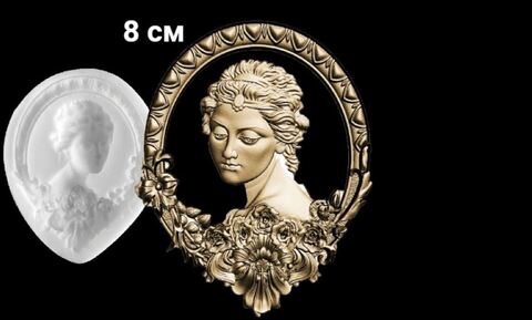 Силиконовый молд Портрет-М № 580