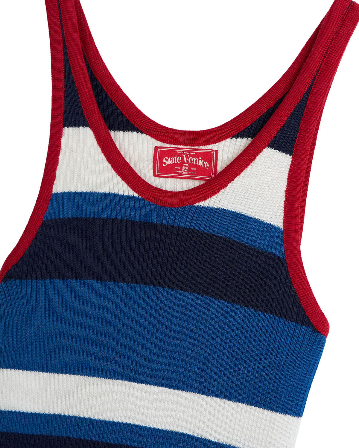 Трикотажный топ в полоску