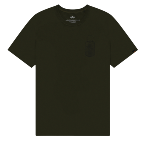 Футболка Alpha Industries Alpha Dog Tag Tee Olive (Зеленый)