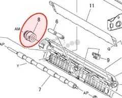 121K32660 Муфта регистрации Xerox WCP 123/M118i/M118/Phaser 5500