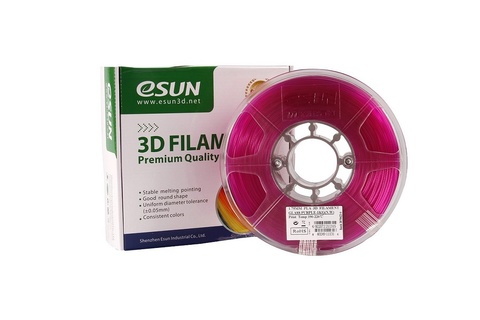 Катушка PLA-пластика ESUN 1.75 мм 1кг., прозрачно-пурпурная