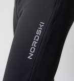 Утеплённый лыжный костюм Nordski Base Black-Red с высокой спинкой мужской