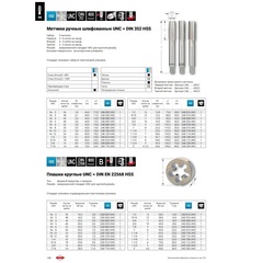 Плашка №10 -24-UNC DINEN22568 HSS 2A 60° 20x7мм Ruko 240100UNC
