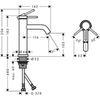 Hansgrohe Tecturis S 73311000 Смеситель для раковины (хром)