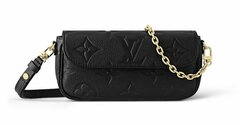 Кошелек женский Louis Vuitton Ivy на цепочке черный