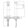 Gessi 66004#726 Gessi Origini Смеситель для раковины высокий без донного клапана, в компл с отд вставкой, цвет Warm Bronze Br. PVD (ждем на склад 1шт к 15 апреля)