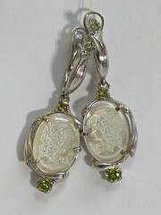 Камея ( серьги из серебра)