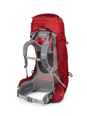 Картинка рюкзак туристический Osprey Ariel AG 55 Picante Red - 2