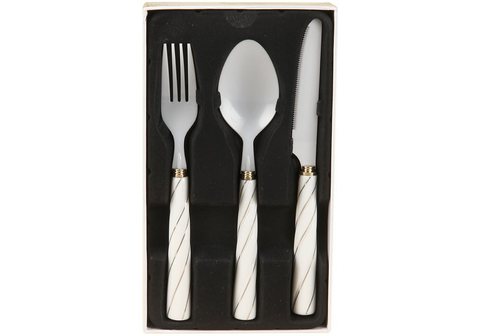 Столовые приборы из керамики R0303 Nobile Bianco