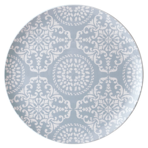 4пр набор фарфоровых декоррированных тарелок 30см