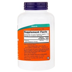 Now Foods,  Чистый порошок цитрата калия, 12 унций (340 г)