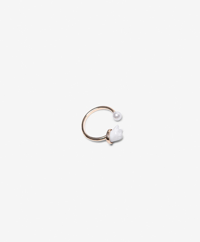 ПРЕДЗАКАЗ Кольцо Mini Kitty Pearl White