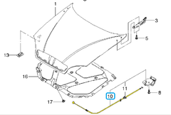 ТРОС КАПОТА LANOS, CHANCE, SENS В СБОРЕ GM
