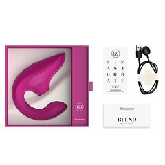 Малиновый клиторальный стимулятор Womanizer Blend - 