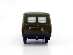 UAZ-3962 Bus Medical Service plastic painted khaki (white glass) Agat Mossar Tantal 1:43