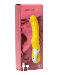 Жёлтый вибратор Satisfyer Vibes Yummy Sunshine - 22,5 см. - 