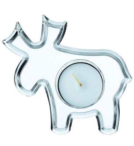 Crystal Christmas Votive Reindeer