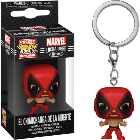 Брелок Funko Pocket Pop! Vinyl Keychain: Marvel: Lucha Libre Edition - El Chimichanga De La Muerte Deadpool