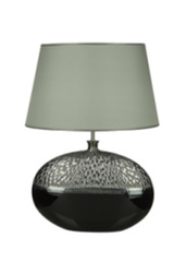 Элитная лампа настольная Silver&Black серый абажур от Sporvil