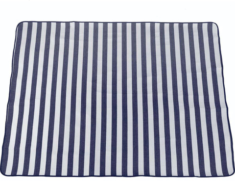 Картинка покрывало для пикника Skully WQ-blanket-wp white-blue stripes - 3
