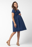 Платье для беременных 10370 синий