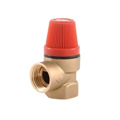ViEiR Клапан предохранительный ВР 1/2" х ВР 1/2" 1,5 бар, красная крышка (VRK33FF-1.5)