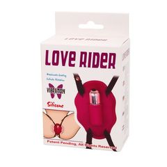 Нежный вибростимулятор для клитора Love Rider на ремешках - 