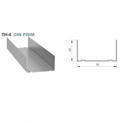 Профиль направляющий ПН 75х40 (0,55мм.) Албес (18/360шт)