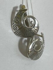 Каури (серьги из серебра)
