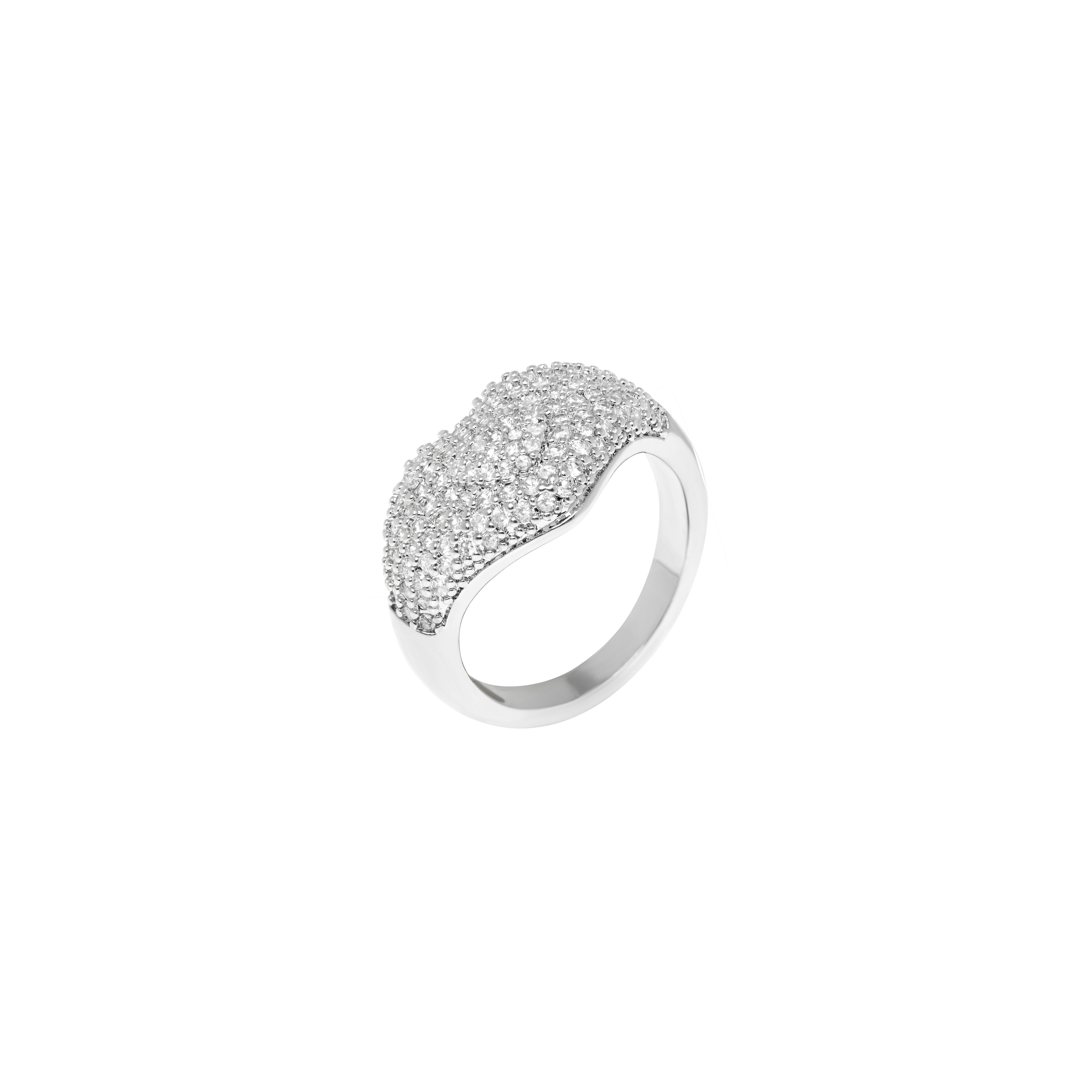 VIVA LA VIKA Кольцо Silver Shining Heart Ring viva la vika кольцо big spangled heart ring – silver