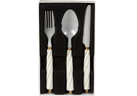 Столовые приборы из керамики R0302 Nobile Bianco