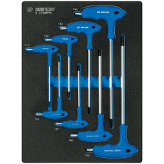 KING TONY (9-22308PRV) Набор ключей TORX L-тип, ложемент, 8 предметов