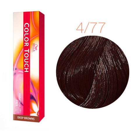 Wella Professional Color Touch Deep Browns 4/77 (Горячий шоколад) - Тонирующая краска для волос