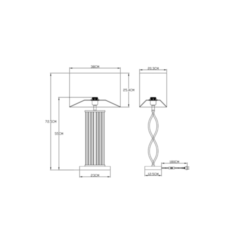 Настольная лампа Arte Lamp VEIL A5061LT-1PB